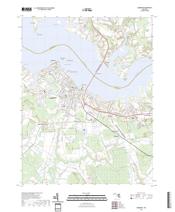 Cambridge topographic map thumbnail