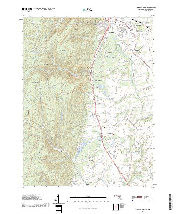 Catoctin Furnace topographic map thumbnail