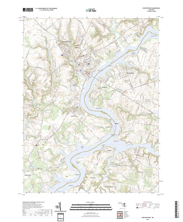 Chestertown topographic map thumbnail