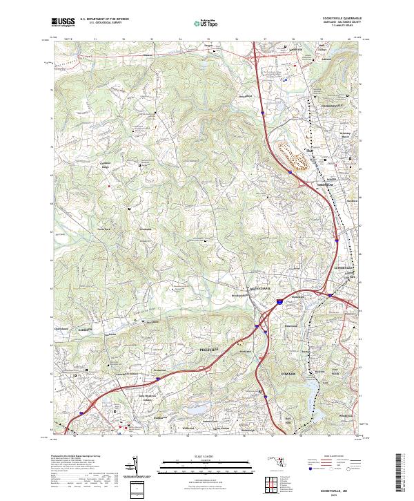 Cockeysville topographic map thumbnail