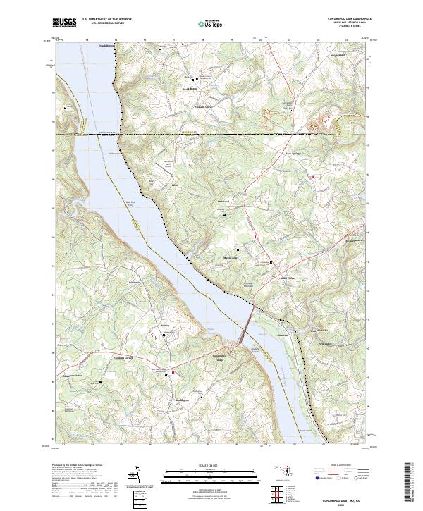 Conowingo Dam topographic map thumbnail