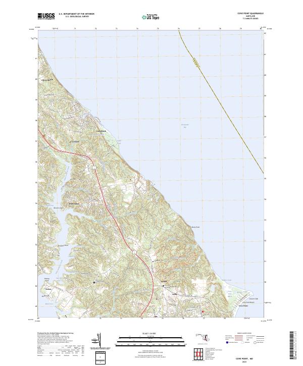 Cove Point topographic map thumbnail