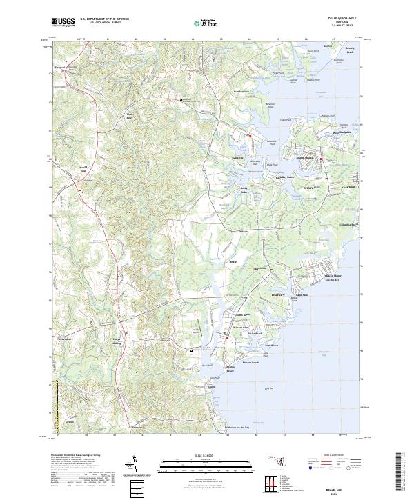 Deale topographic map thumbnail