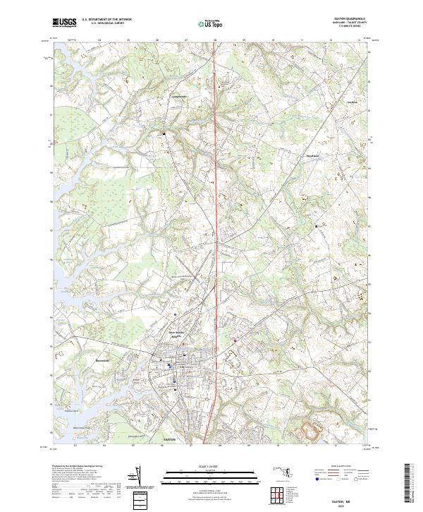 Easton topographic map thumbnail