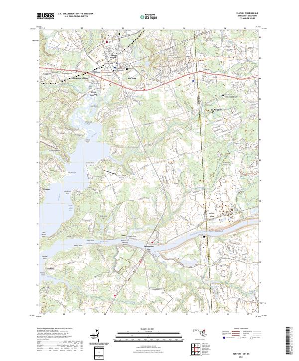 Elkton topographic map thumbnail