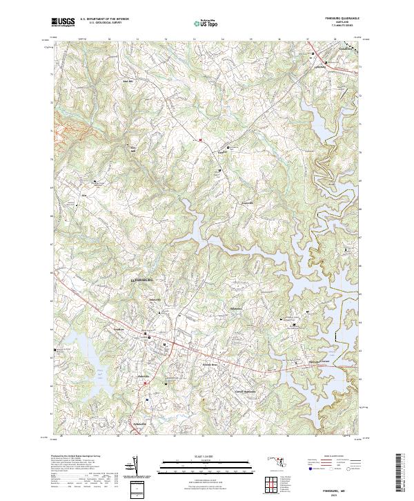Finksburg topographic map thumbnail