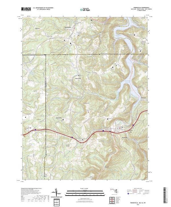 Friendsville topographic map thumbnail