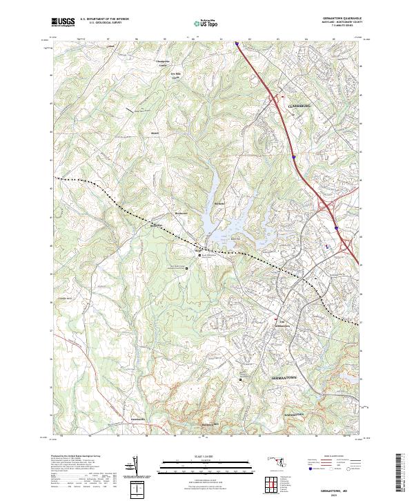 Germantown topographic map thumbnail
