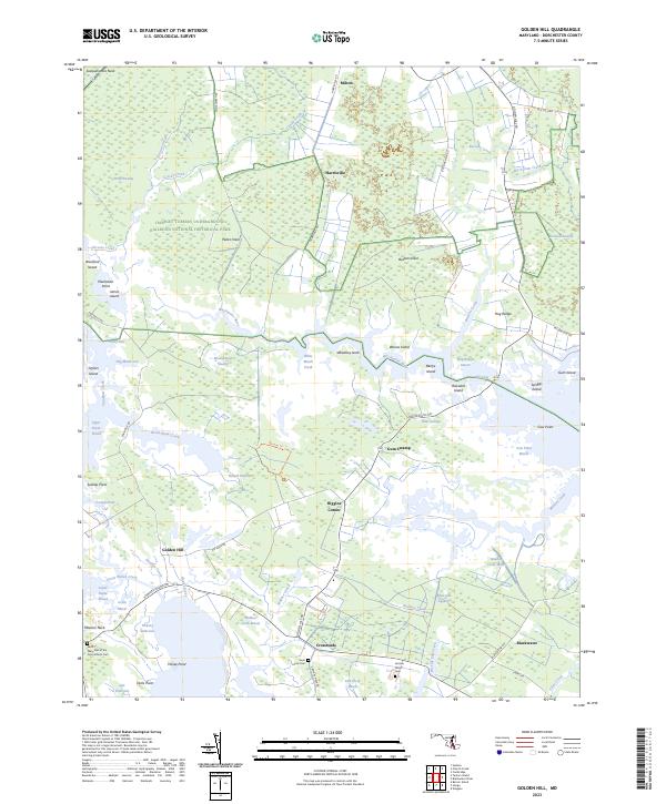 Golden Hill topographic map thumbnail