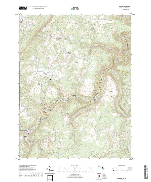 Gorman topographic map thumbnail