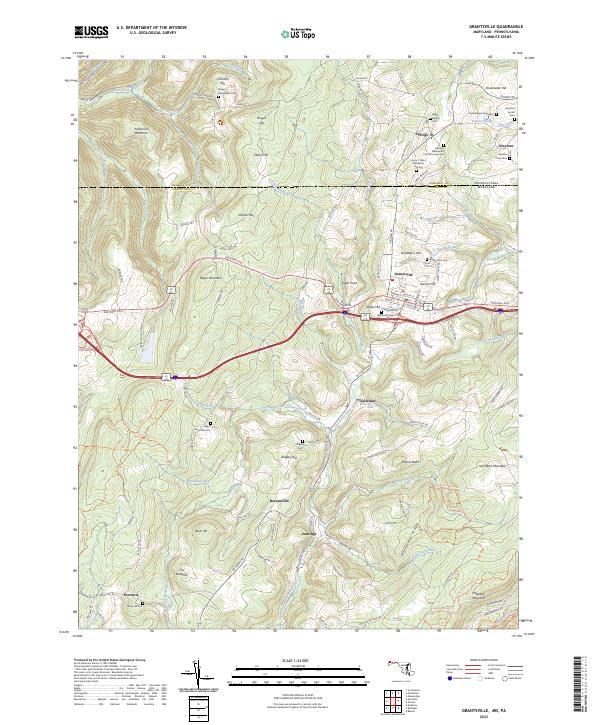 Grantsville topographic map thumbnail