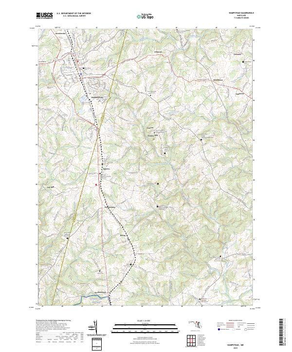 Hampstead topographic map thumbnail