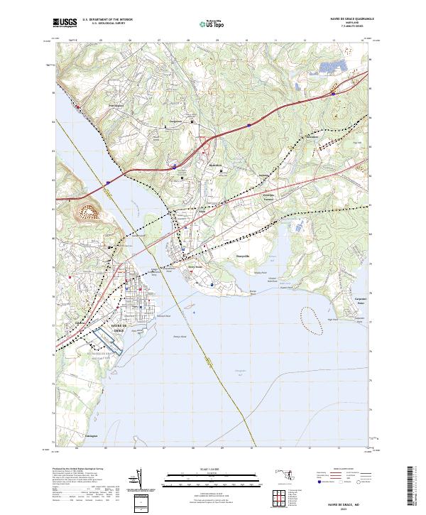 Havre De Grace topographic map thumbnail