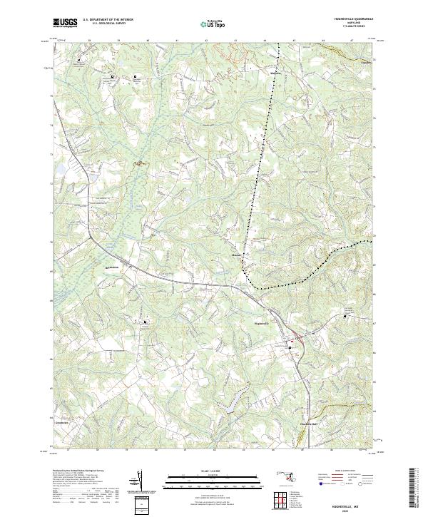 Hughesville topographic map thumbnail