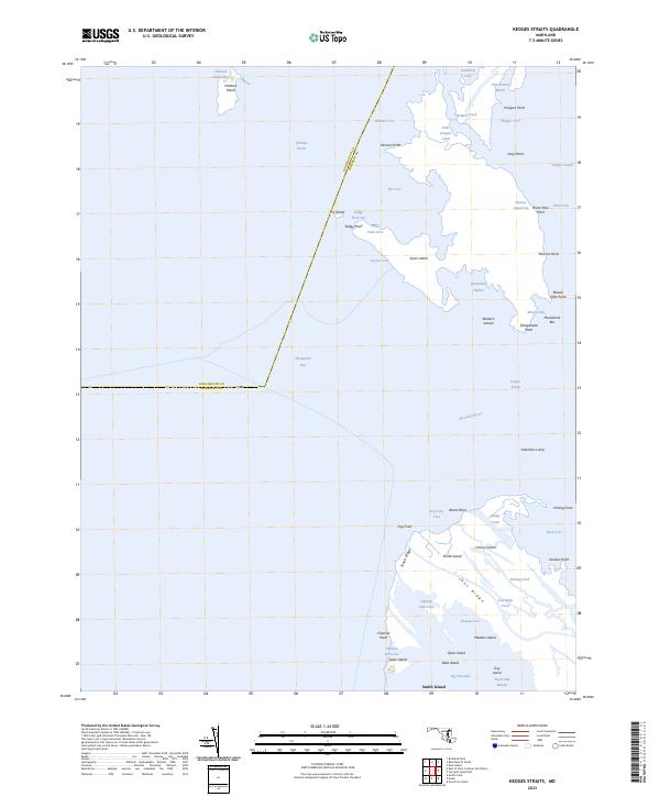Kedges Straits topographic map thumbnail