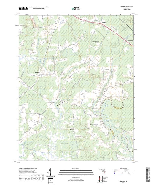Kingston topographic map thumbnail