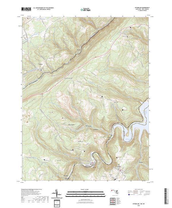Kitzmiller topographic map thumbnail