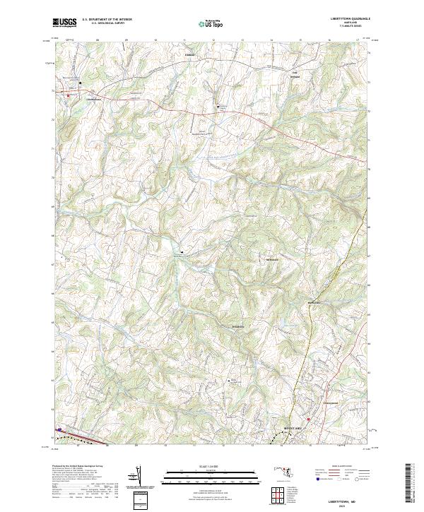 Libertytown topographic map thumbnail