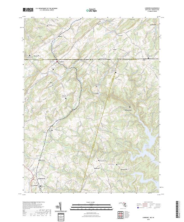 Lineboro topographic map thumbnail