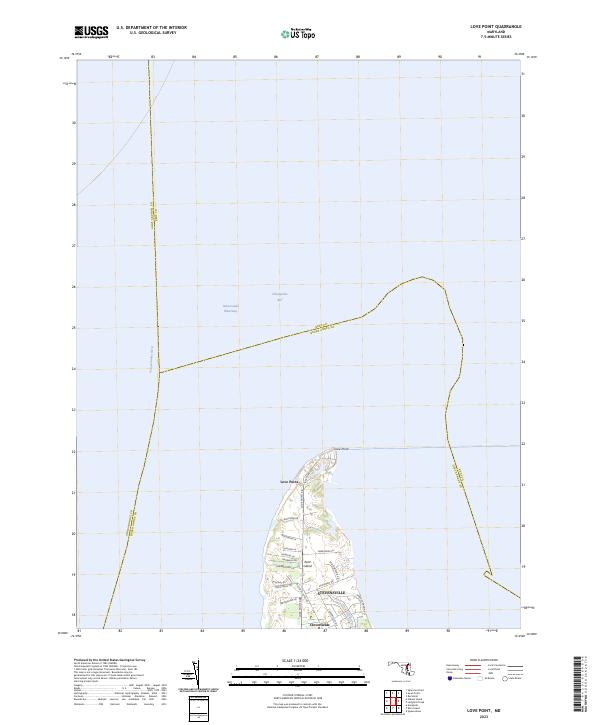 Love Point topographic map thumbnail