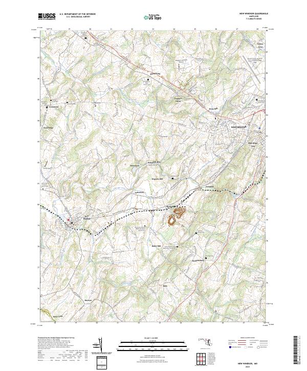 New Windsor topographic map thumbnail