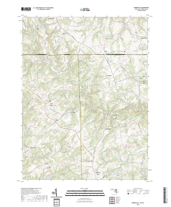 Norrisville topographic map thumbnail