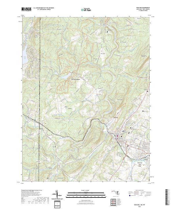 Oakland topographic map thumbnail