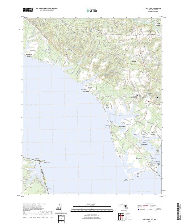Piney Point topographic map thumbnail