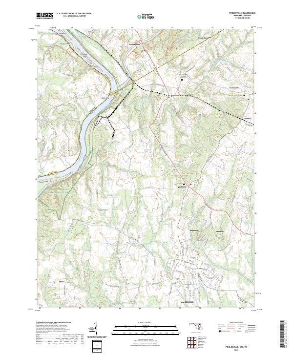 Poolesville topographic map thumbnail