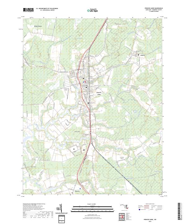 Princess Anne topographic map thumbnail