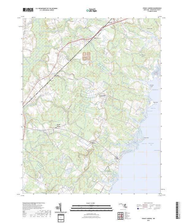 Public Landing topographic map thumbnail
