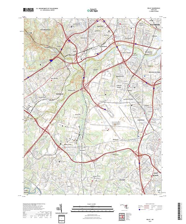 Relay topographic map thumbnail