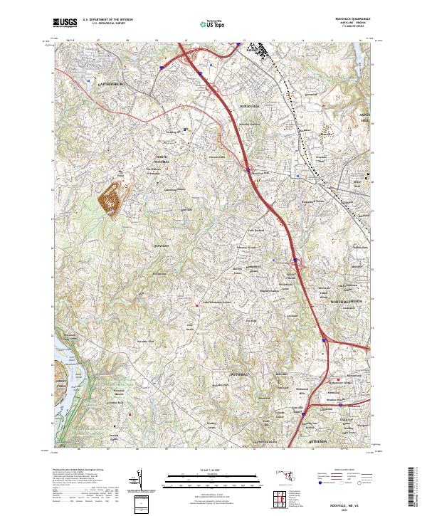 Rockville topographic map thumbnail