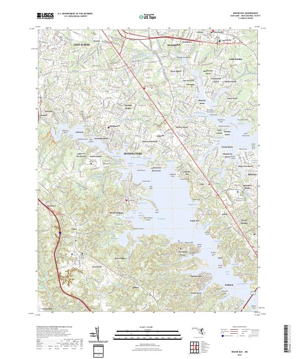 Round Bay topographic map thumbnail