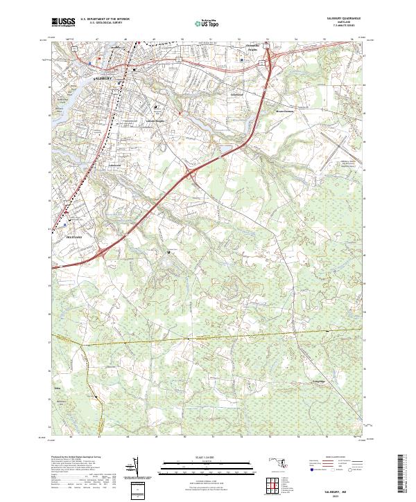 Salisbury topographic map thumbnail