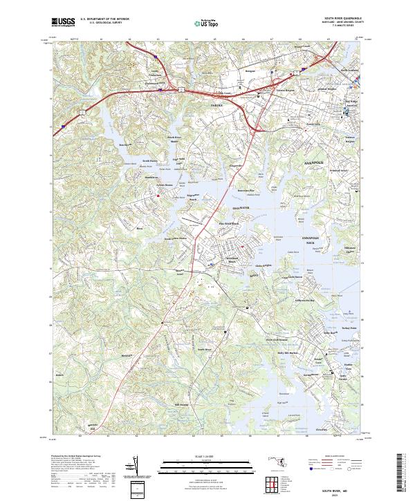 South River topographic map thumbnail