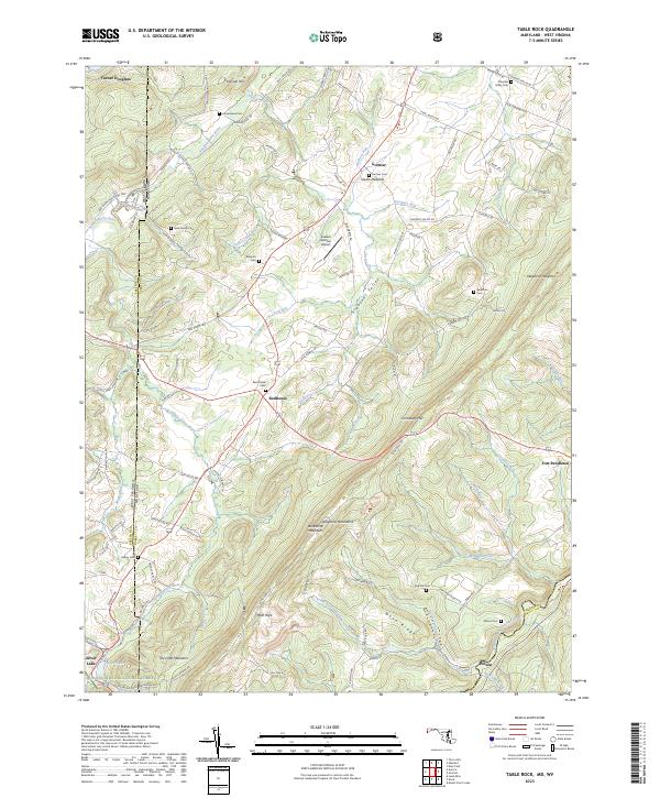 Table Rock topographic map thumbnail