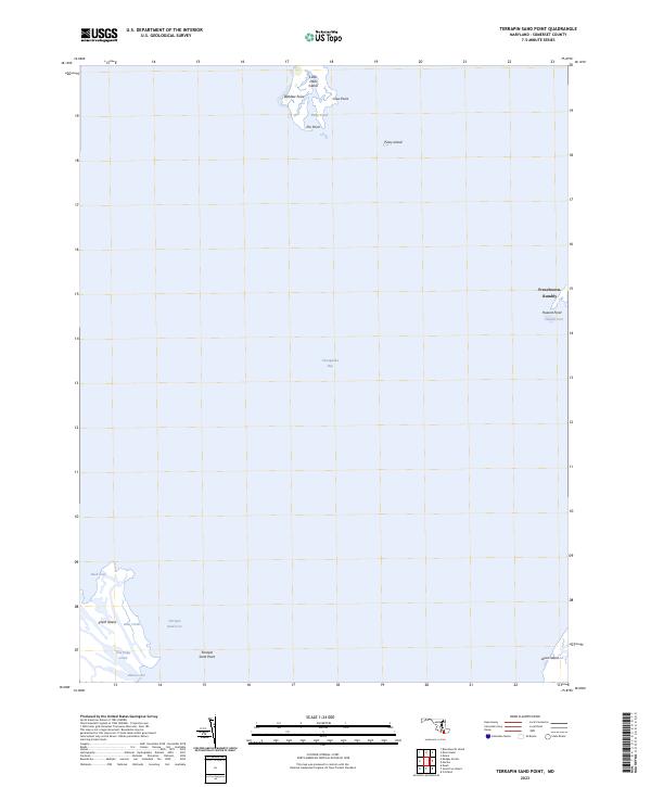 Terrapin Sand Point topographic map thumbnail