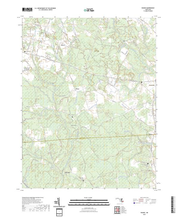 Wango topographic map thumbnail