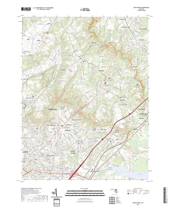 White Marsh topographic map thumbnail