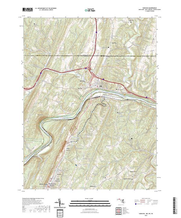 Hancock topographic map thumbnail