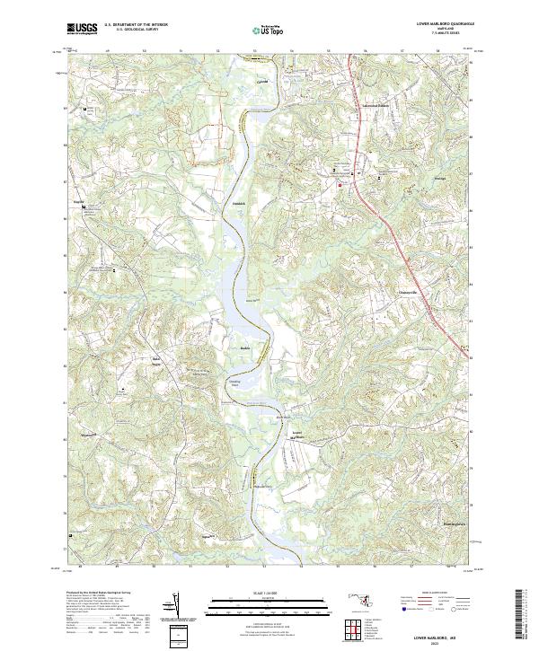 Lower Marlboro topographic map thumbnail