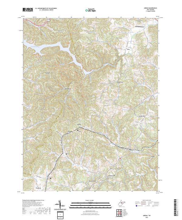 Adrian topographic map thumbnail