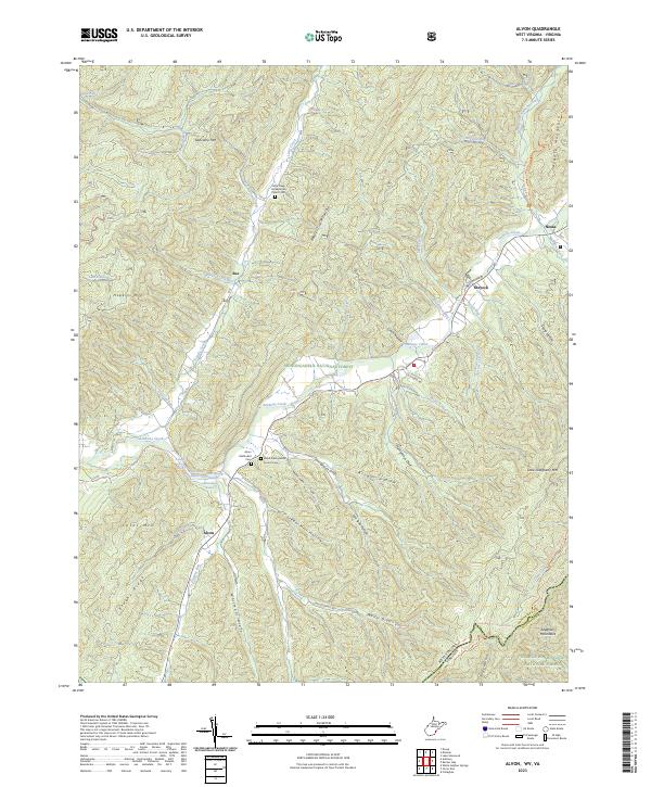 Alvon topographic map thumbnail