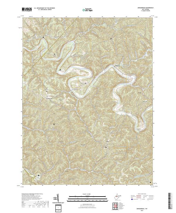 Annamoriah topographic map thumbnail