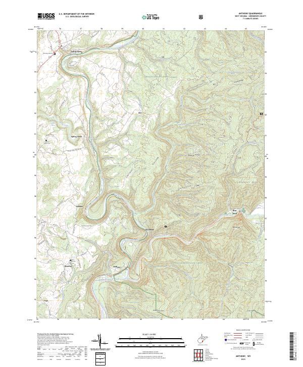 Anthony topographic map thumbnail