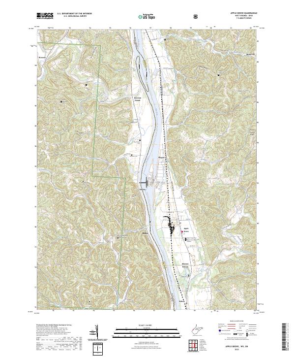 Apple Grove topographic map thumbnail
