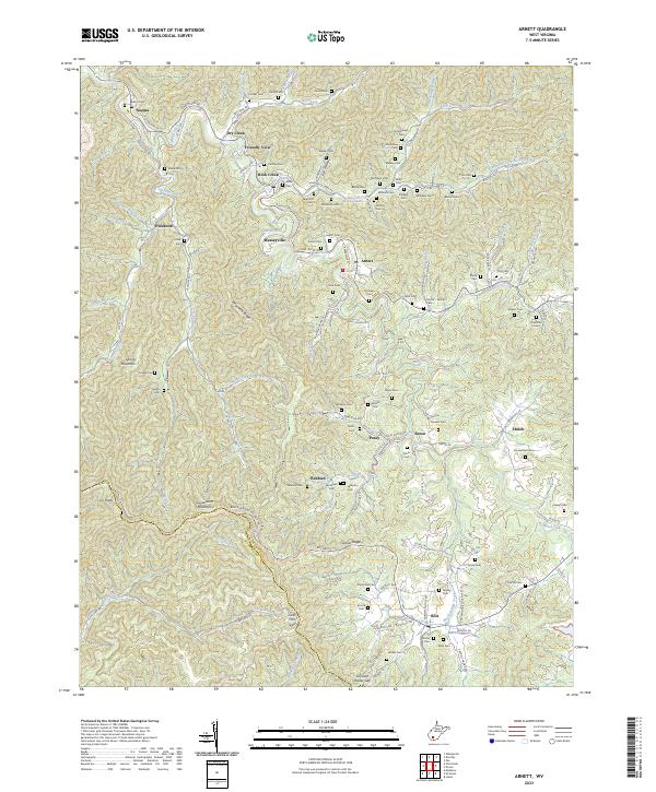 Arnett topographic map thumbnail
