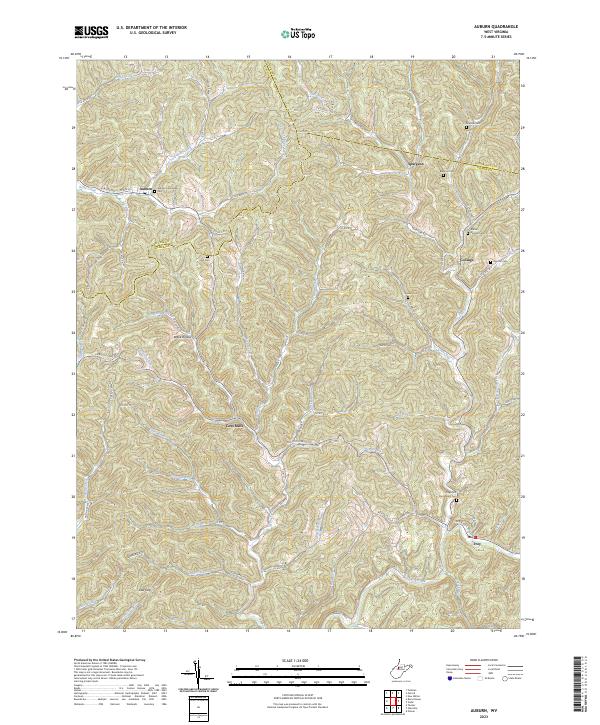Auburn topographic map thumbnail