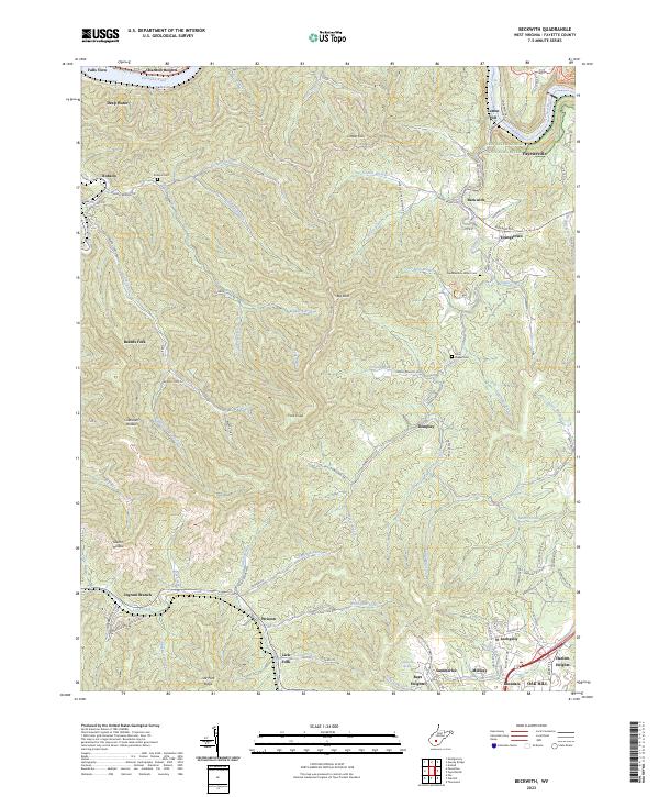 Beckwith topographic map thumbnail